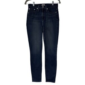 {J. Crew} 9” High Rise Toothpick in Grey Wash Skinny Stretch Denim Jeans